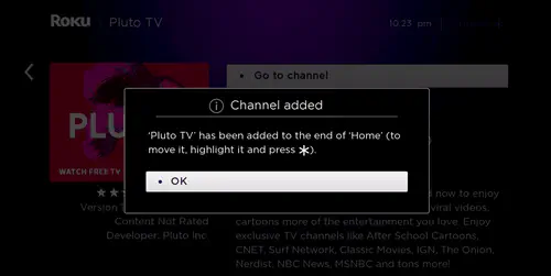 Как установить Pluto TV на Roku