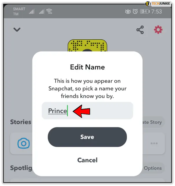 Как изменить свое имя пользователя в Snapchat
