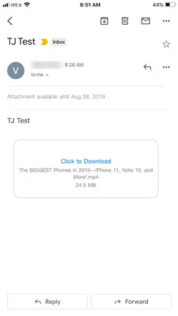 Как загрузить видео из Gmail на iPhone или Android