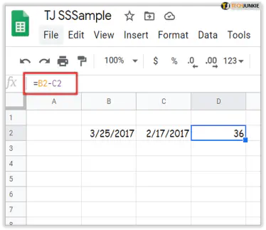 Как вычесть в Google Sheets с помощью формулы