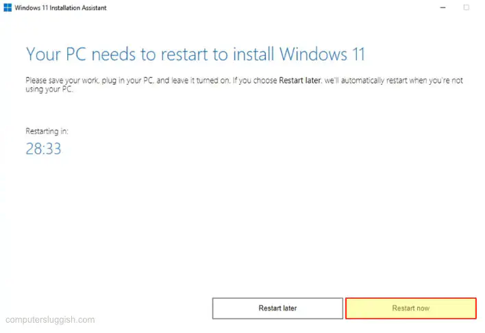Обновление Windows 11 с Windows 10 с помощью помощника по установке