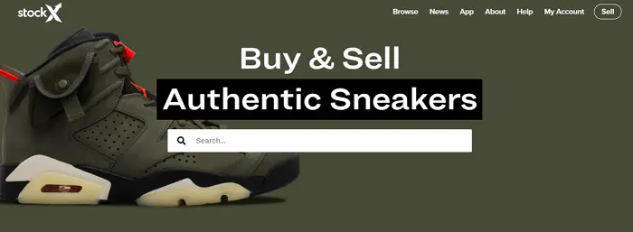 Как найти подержанную обувь на StockX