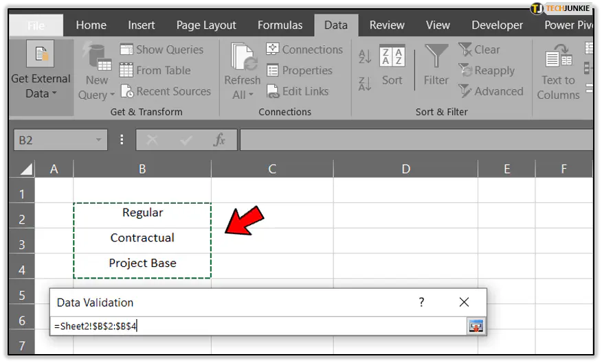 Как создать выпадающий список в Excel