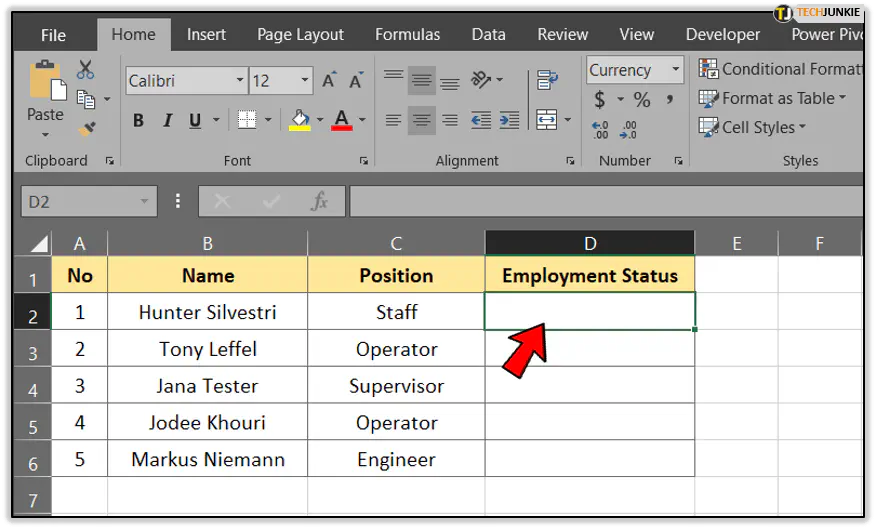 Как создать выпадающий список в Excel