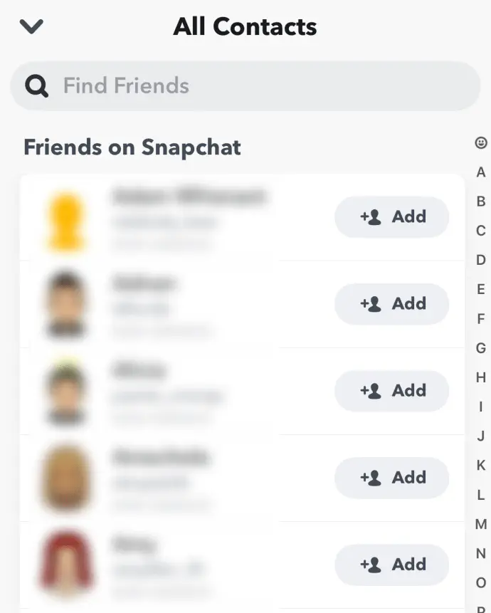 Как найти удаленных друзей в приложении Snapchat