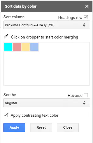 Как фильтровать по цвету в Google Sheets