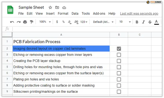 Как использовать флажки в Google Sheets