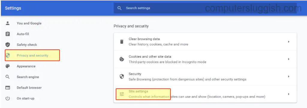 Как удалить доверенный сайт из Google Chrome в Windows 10