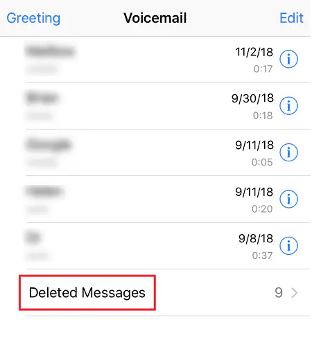 Как удалить все голосовые сообщения на iPhone
