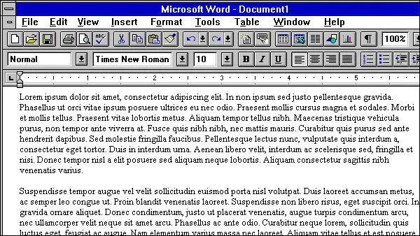 Ретро-пятница: Microsoft Word 6.0
