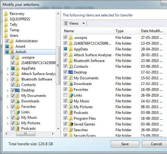 Windows 7 Простая передача файлов в Windows 10 с настройками пользовательских данных