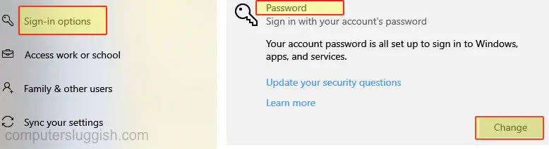 Как изменить пароль локального пользователя Windows 10