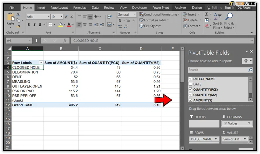 Как удалить промежуточные итоги в Excel