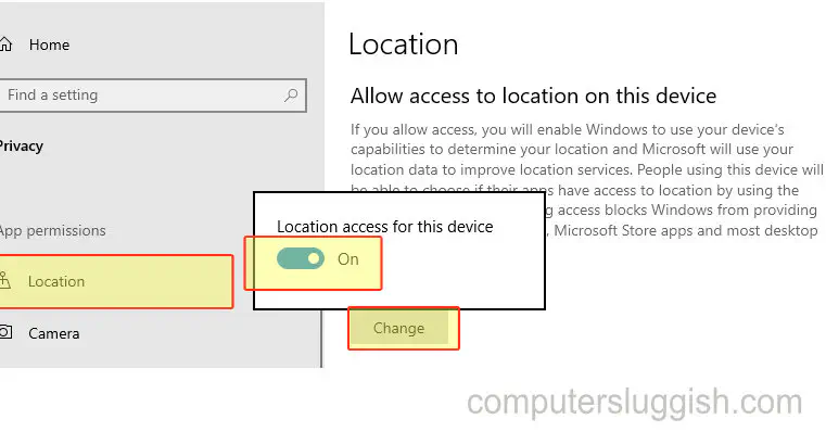 Как отключить службы определения местоположения в Windows 10
