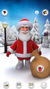 Скачать Говорящий Санта: Кормите его, получайте подарки и многое другое [Бесплатное приложение для Android]
