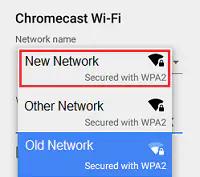 Как переключить Chromecast на новую сеть Wi-Fi
