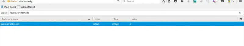Как настроить полосу прокрутки Firefox