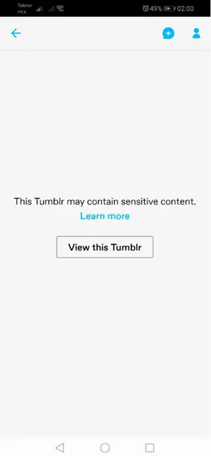 Как отключить безопасный режим на Tumblr