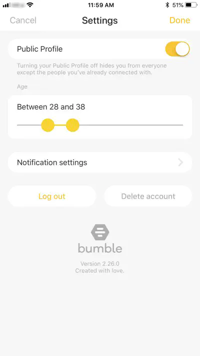 Как изменить свое имя в Bumble