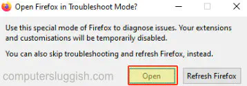 Запустите Firefox в режиме устранения неполадок, чтобы узнать, устраняет ли он какие-либо проблемы