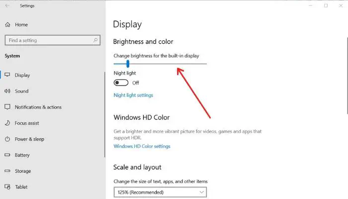 Как уменьшить яркость экрана в Windows 11/10