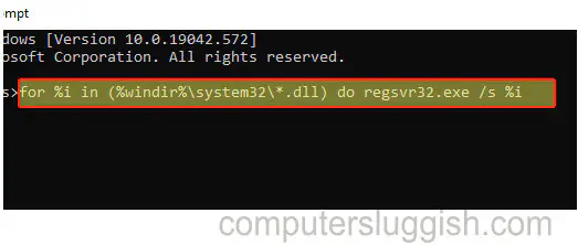 Как перерегистрировать файлы .DLL в Windows 10