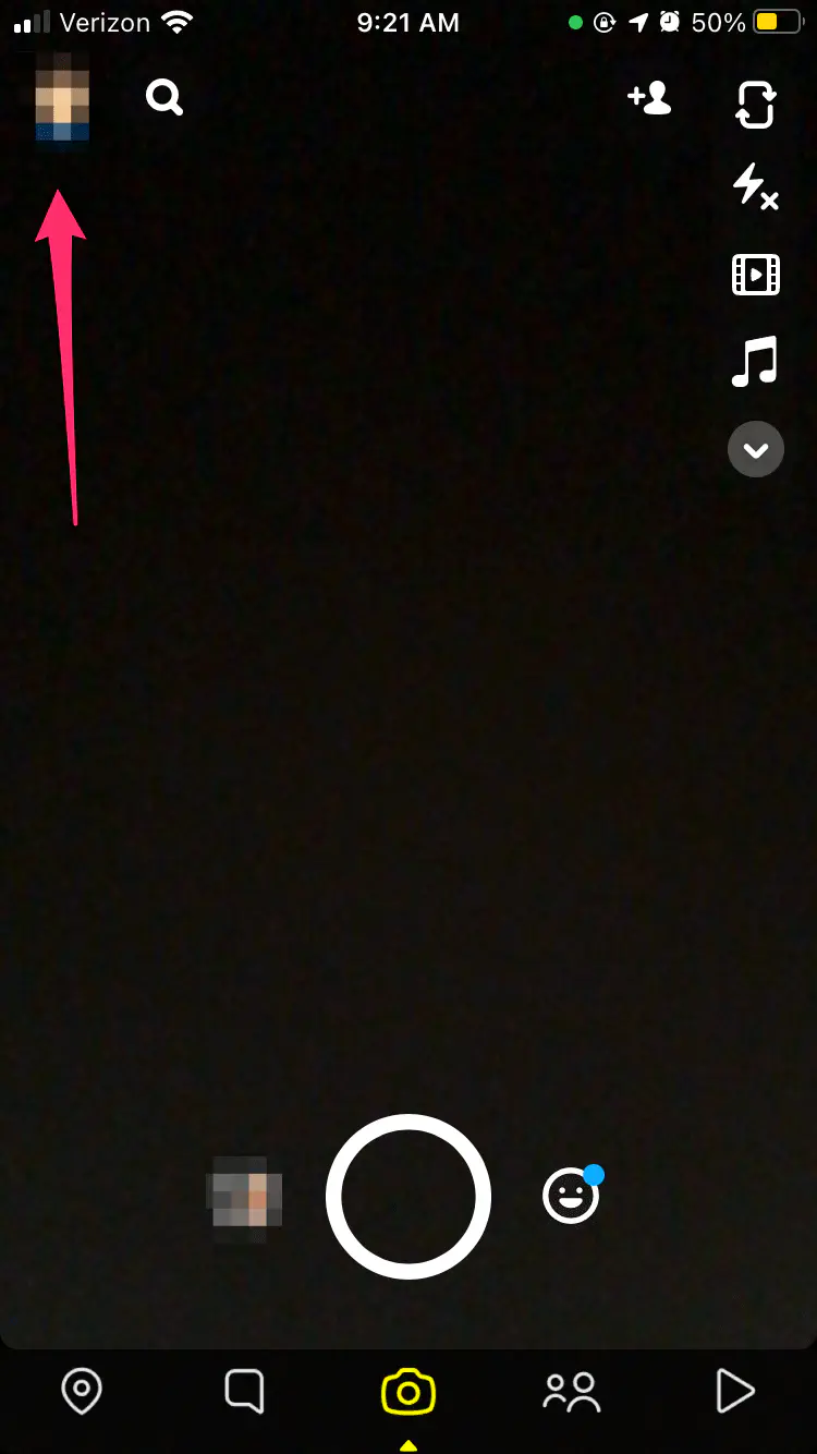 Как изменить камею селфи в Snapchat