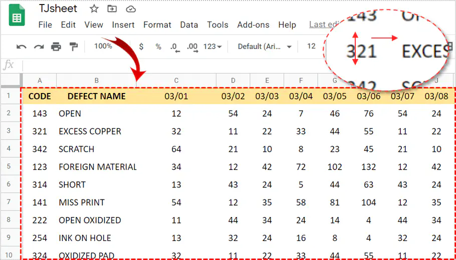 Как скрыть линии сетки в Google Sheets