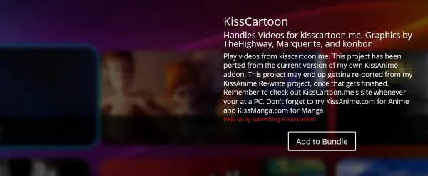 Как установить и использовать аддон KissCartoon для Kodi