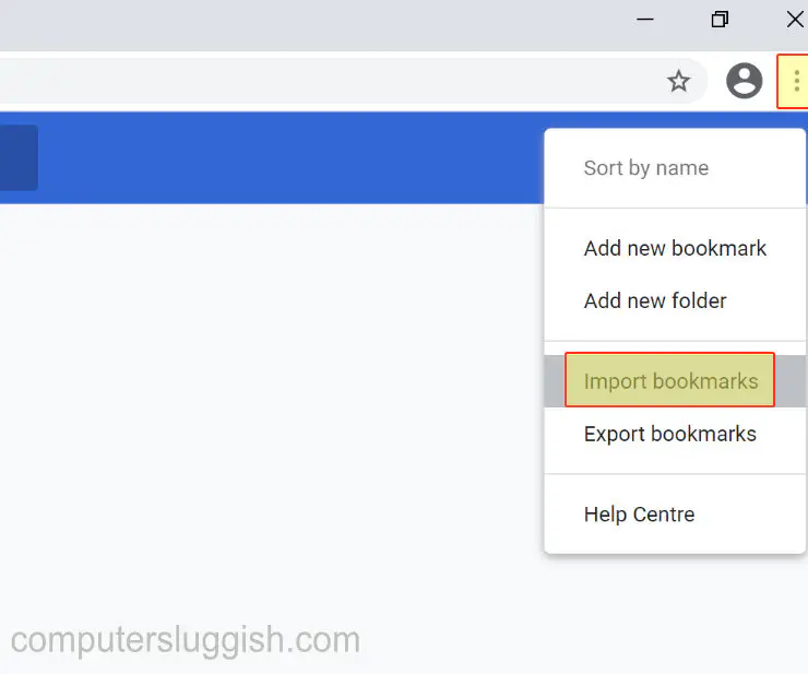 Как экспортировать импорт закладок в Google Chrome