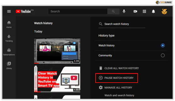 Как удалить историю YouTube с любого устройства