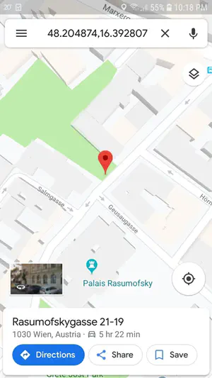 Как поставить точку на Google Maps