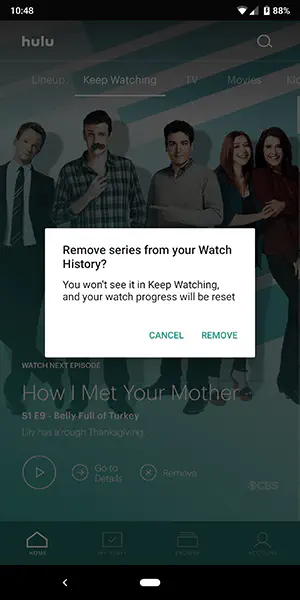 Как удалить историю на Netflix и Hulu