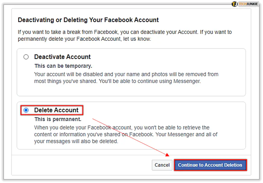 Как навсегда удалить свой аккаунт в Facebook