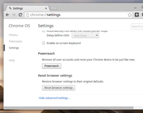 Как сделать жесткий сброс настроек Chromebook