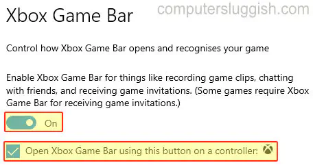 Игровая панель Xbox в Windows 10 не открывается при использовании кнопки Xbox на контроллере