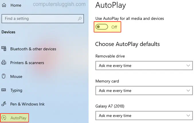 Запретите Windows 10 показывать AutoPlay при подключении USB или других устройств