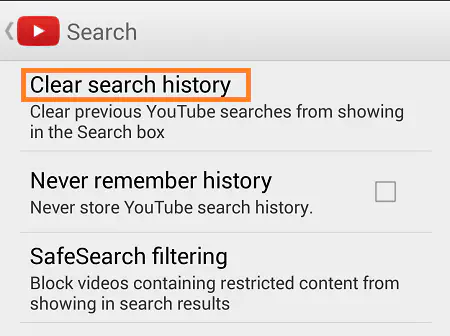 Как удалить всю историю на YouTube