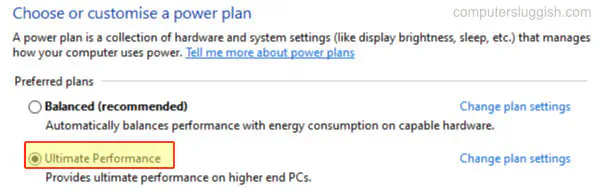 Как добавить скрытый Ultimate Power Plan в Windows 10