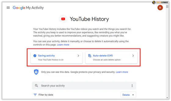 Как автоматически удалить историю YouTube