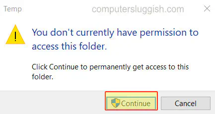 Как вручную удалить папку Windows 10 Temp Folder