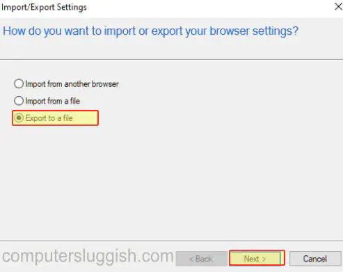 Как экспортировать импорт закладок Internet Explorer
