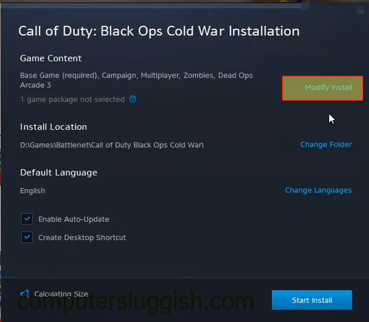 Увеличение скорости загрузки для Call Of Duty Cold War PC