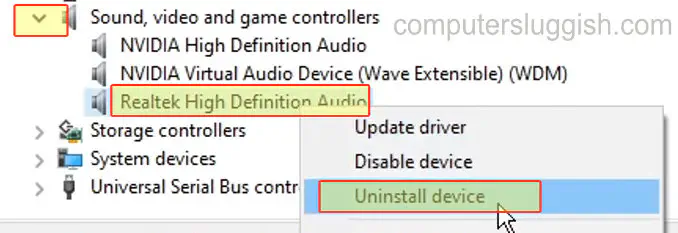 Как удалить аудиодрайверы Realtek в Windows 10
