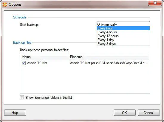 Список инструментов для автоматического резервного копирования Outlook PST и OST файлов