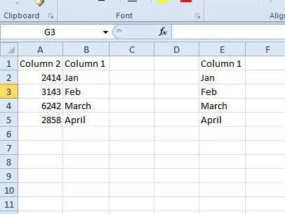 Как поменять местами столбцы в Excel