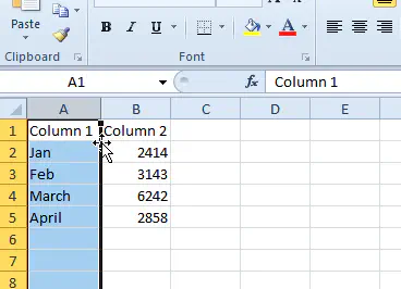 Как поменять местами столбцы в Excel