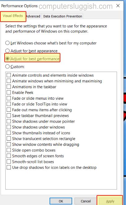 Как настроить визуальные эффекты Windows 10 для лучшей производительности Как настроить визуальные эффекты Windows 10 для лучшей производительности