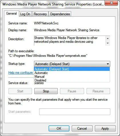 Задержка запуска службы для более быстрой загрузки события Windows