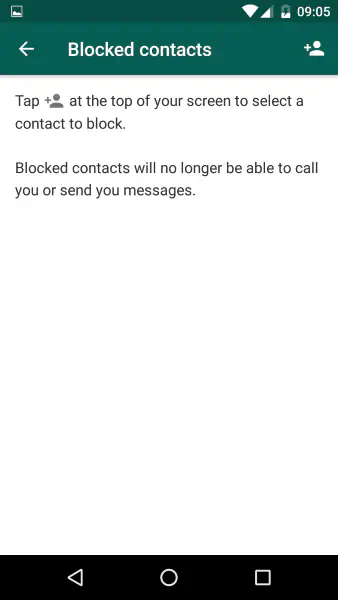 Как заблокировать кого-то в WhatsApp